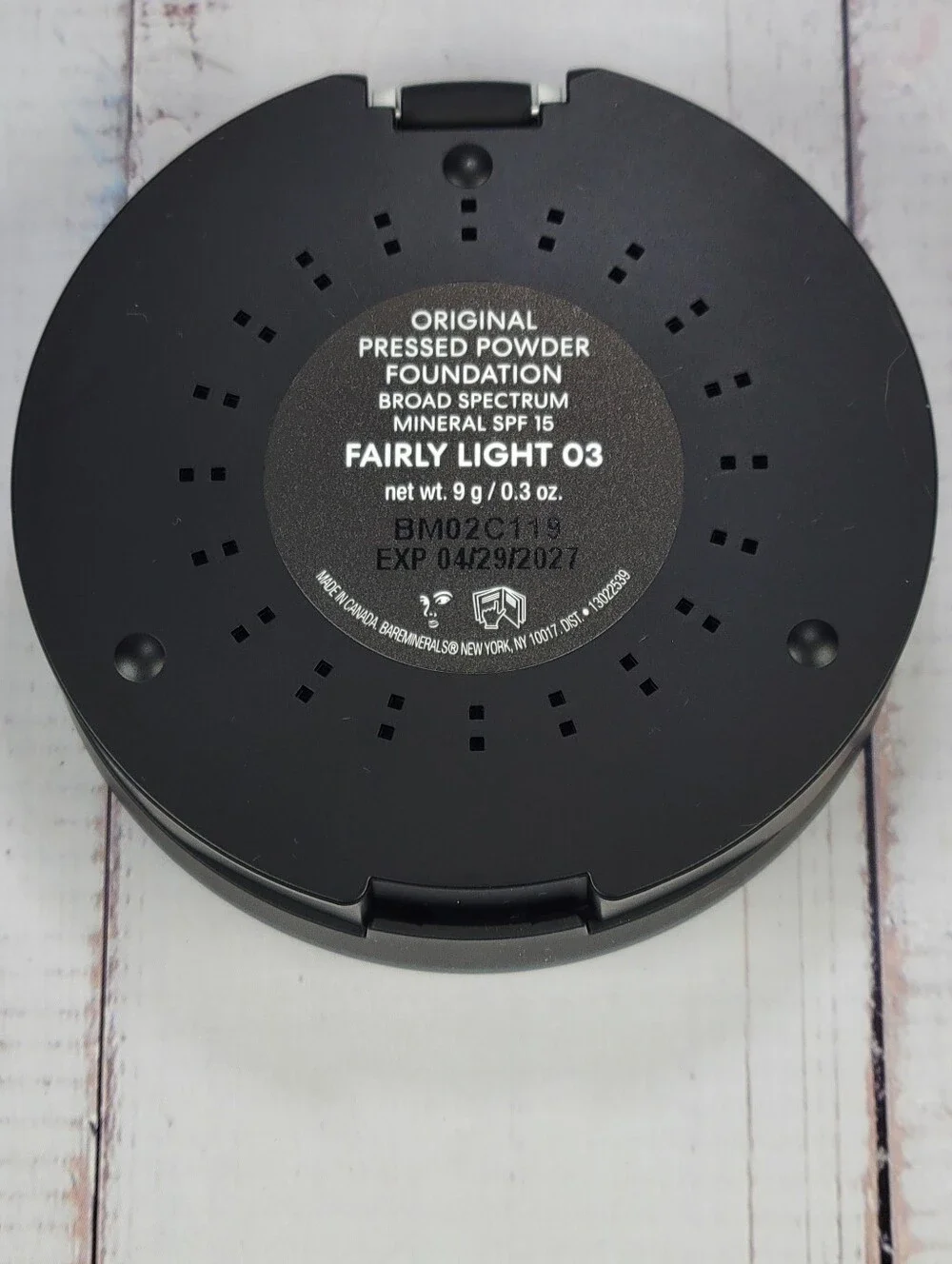 BareMinerals Original Pressed Powder Foundation Fairly Light BNIB